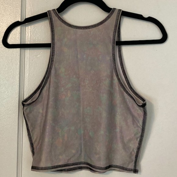 XS/SM Teeki Top: Opal Mermaid Crop Top with Dark Thread - Picture 2 of 3